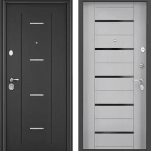 DELTA PRO MP D1 DL-1 Темно-серый букле графит/DC-1B Дуб белый матовый 860*2050 L