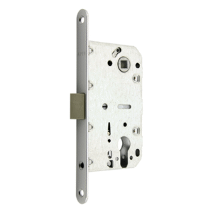 Замок врезной пластик 410С SC (матовый хром) Arni