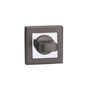Завертка сантехническая Е8 Квадрат MBNB/PC (графит/блестящий хром) No name