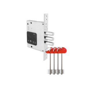 Замок врезной сувальдный MDV25/S- 60.00.ЗR16 хром Fuaro (4 ключа)= Apecs Premier T-57/S8-NI