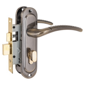 Замок врезной 132 /50 с ручкой AB ст. бронза Аллюр