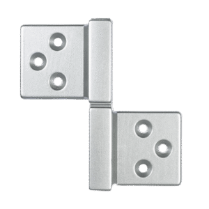 Петля накладная 143Q ALDEGHI LUIGI с квадратной осью Хром матовый