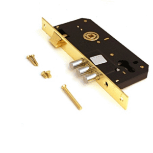 Замок врезной 2600 корпус замка SG (матовое золото) алюминий (AL)+ЦАМ Arni
