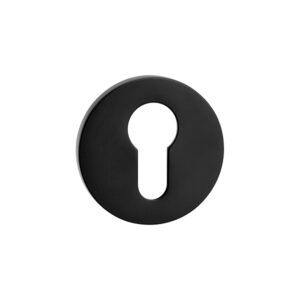 Накладка для евроцилиндра E19 круг MB (матовый черный) Lockit