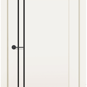 MX 5 ДГ 800*2000,Ваниль полипропилен Молдинг Черный